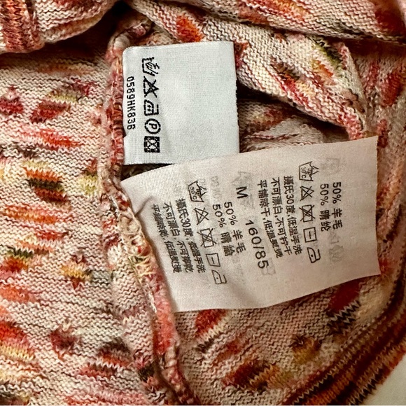 Vtg Camela Pink Wool Blend Button Down Cardigan Sz 36 English Countryside Granny - Picture 11 of 12